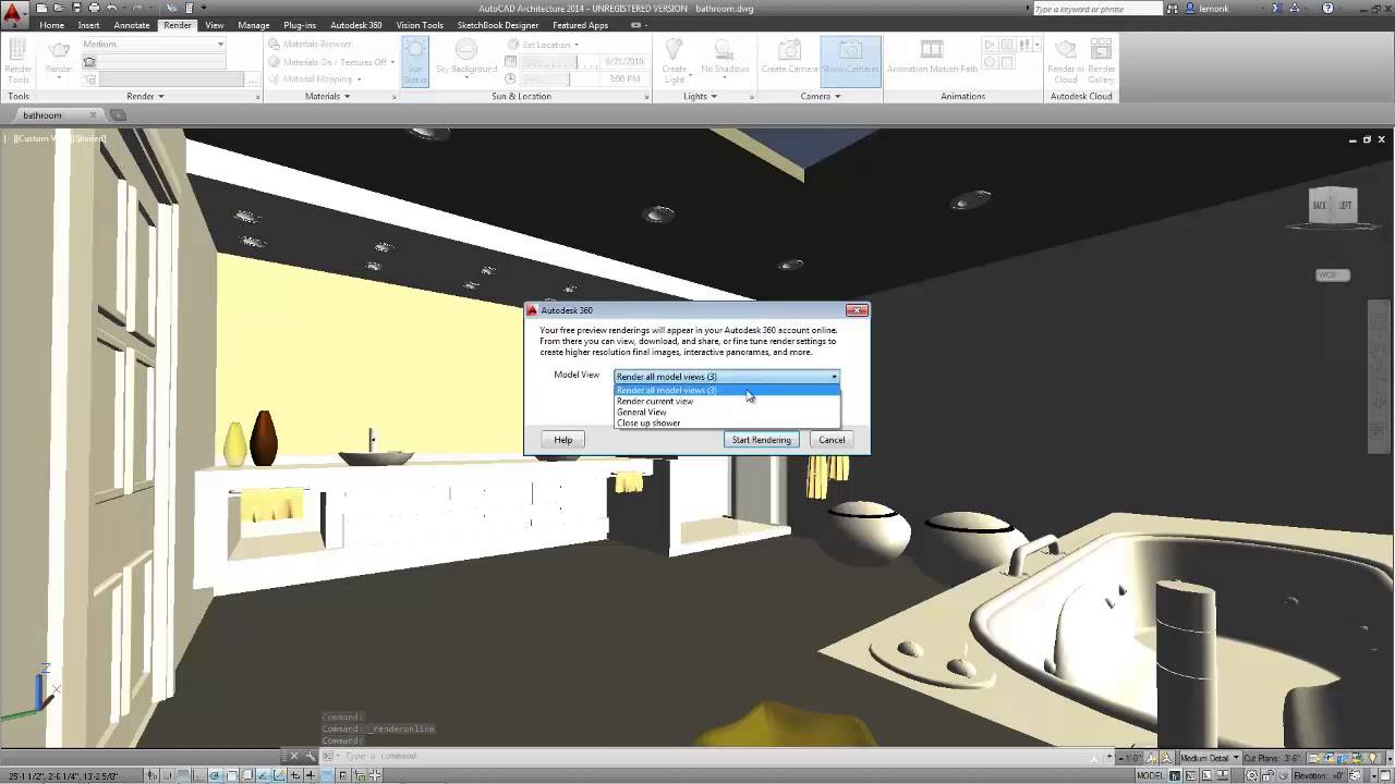 Building Design Suite Workflow How To Render AutoCAD Architecture