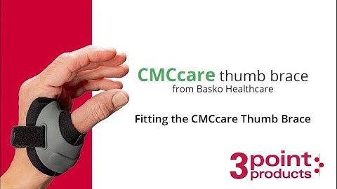 How to Fit the CMCcare Thumb Brace - 3-Point Products