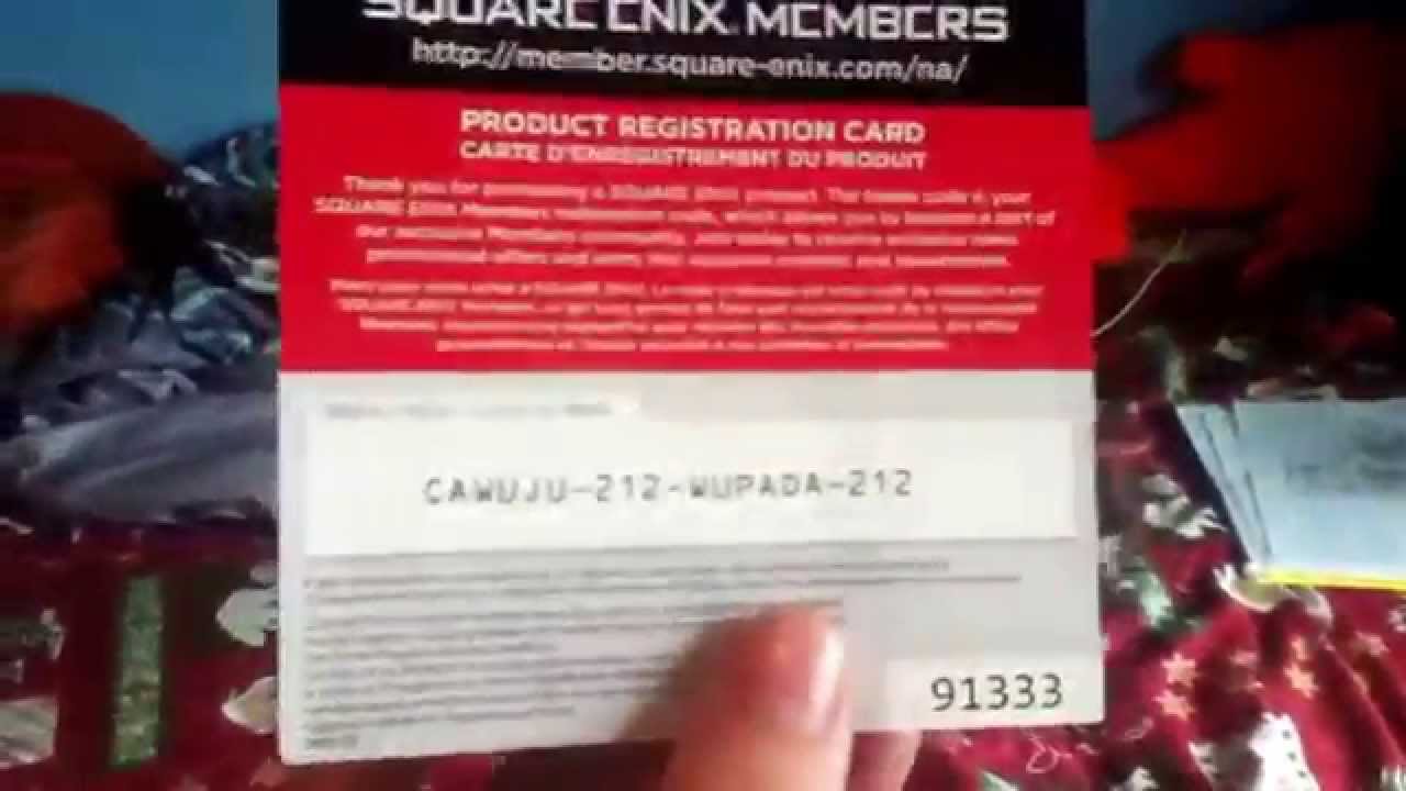 Square Enix Member code giveaway! 