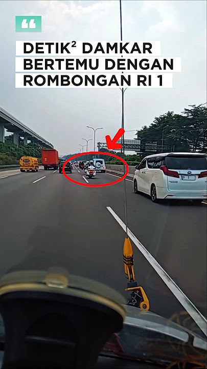 REAKSI PASPAMPRES KETIKA DAMKAR MENDAHULUI ROMBONGAN RI 1 #damkar #paspampres #prabowo