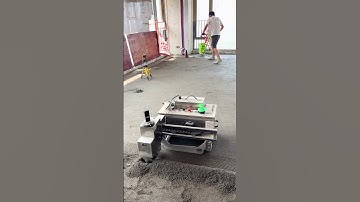 Modern Concrete Flooring: Automatic Leveling Machine – Flawless Result