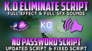 Script Effect Eliminate K.O - Knock Out No Password | Full Effect Voice | New Patch