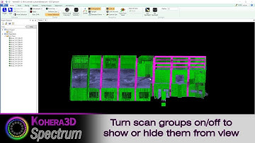 Kohera3D Spectrum - Software for isolating 3D laser scan data to custom groups.