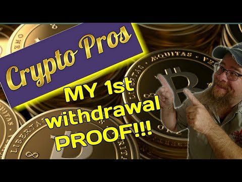 CryptoPros ~ My 1st Withdrawl Proof