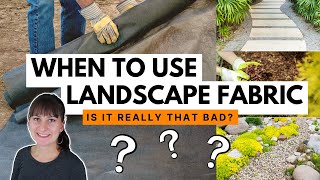 When is it okay to use landscape fabric? 🪴 In gardens under mulch? Under rocks or gravel?