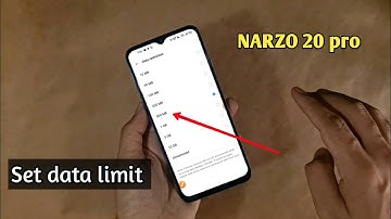how to do data limit on realme narzo 20 Pro me data limit kaise lagayen