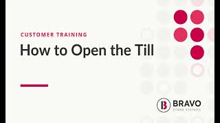 Customer Training: How to Open the Till