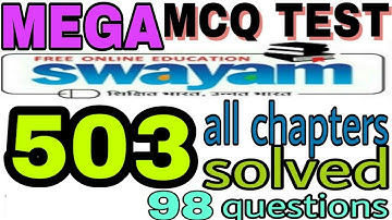 Mega DELED Mcq test of cource 503 all chapters 98 questions solved