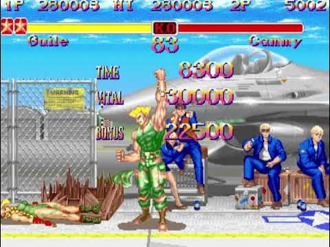 Street Fighter II Guile All Perfect 1/2 