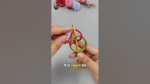 A clever person Can Remove Gold Ring just Three Seconds #iq #puzzle #iqtest