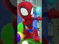 WEB-Quarters shrinks w/ Ghosty &amp; Spin! 😱🕸️  | Marvel's Spidey and his Amazing Friends | Disney Jr.