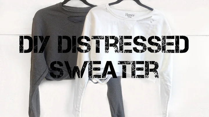 DIY Distressed Sweater // Danielle Neri