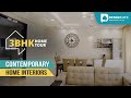 Contemporary House Tour | 3BHK Home Interiors At Godrej Air #designcafehomes