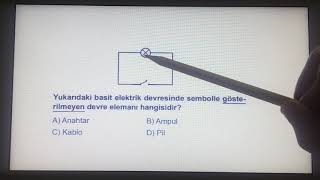 5.Sinif Fen Bi̇li̇mleri̇ Dersi̇ Elektri̇k Devre Elemanlari 1.Bolum 1.Bölüm Mayis 1,2 Hafta