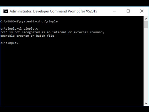 how to run c program in windows command prompt