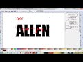 Inkscape - Knockout Text - Name Signs