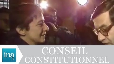 Arlette Laguiller au Conseil Constitutionnel - Archive vidéo INA