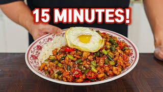 This 15 Minute Ground Chicken Rice Will Change Your LIFE!