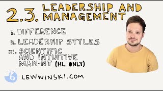 2.3 LEADERSHIP & MANAGEMENT / IB BUSINESS MANAGEMENT / autocratic, democratic, paternalistic styles