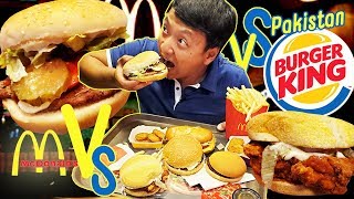 McDonald's VS. Burger King FAST FOOD in Pakistan & ANCIENT Himalayan Salt Mine! (PINK SALT)