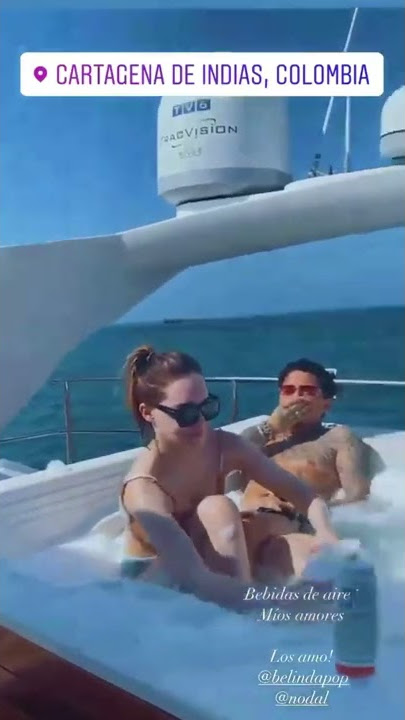 #Belinda y #ChristianNodal disfrutando de Colombia en año nuevo 2022 #NODELI 🐼🐭😍
