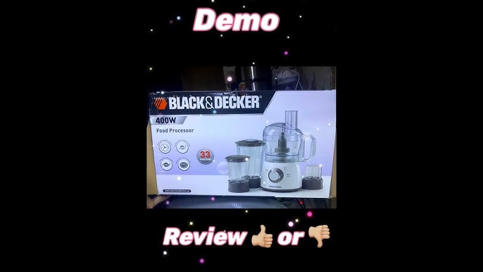 Unboxing - Black and Decker Food Processor - 400W 