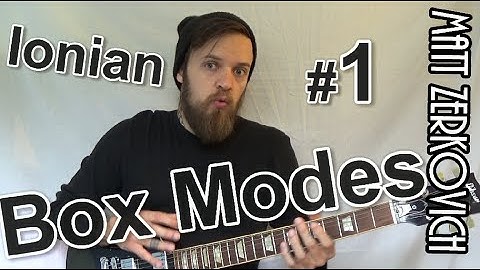 BOX MODES #1 - Ionian Scale Guitar Lesson