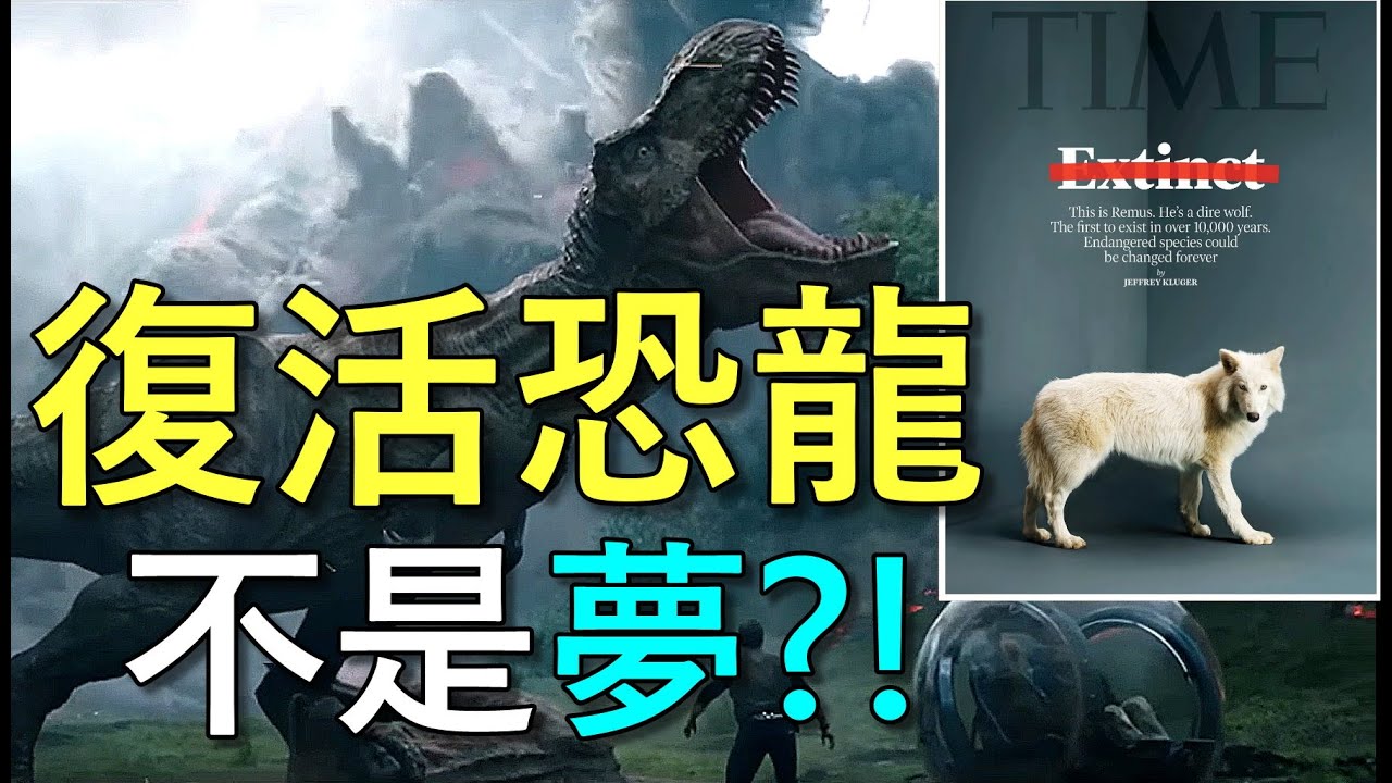 已滅絕12,000年的恐狼被復活了,侏羅紀公園真的要來了嗎?|我是阿史 - YouTube