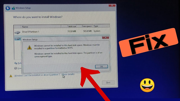 Fix windows must be installed to a partition formatted as NTFS | Unrecognised type | ( Windows 8 )