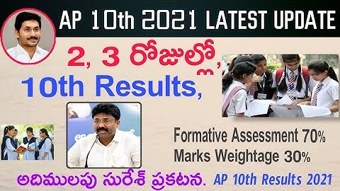 AP 10th Results 2021 Update, Results Declared this Week, Ap SSC Results Updates, Ap 10th Results