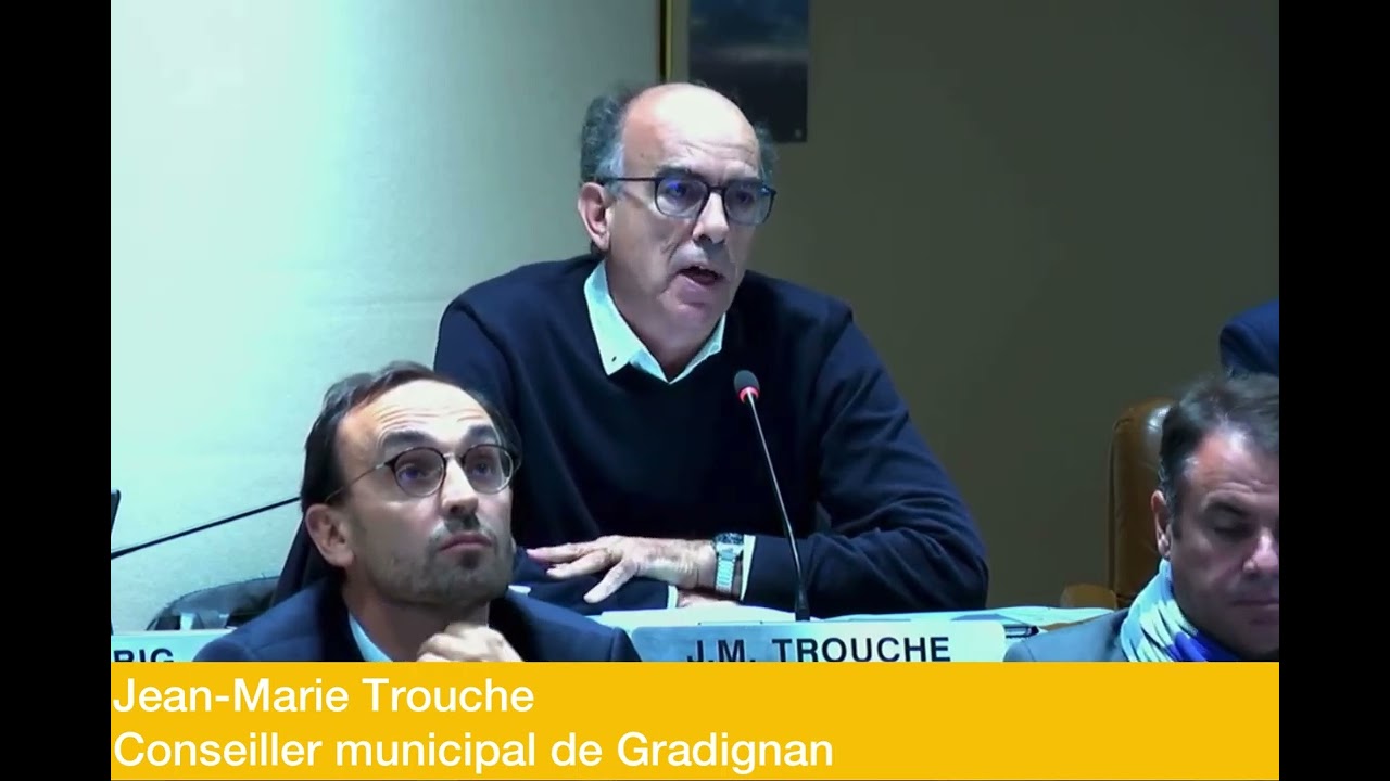 Intervention de Jean-Marie Trouche sur le plan climat - YouTube