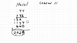 2x2 standard multiplication