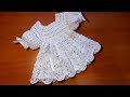 Como tejer un vestido bebe recien nacido a crochet (ganchillo) tutorial paso a paso. Parte 1 de 2