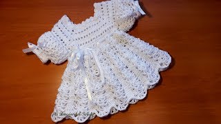 vestido crochet bebe recien nacida paso a paso