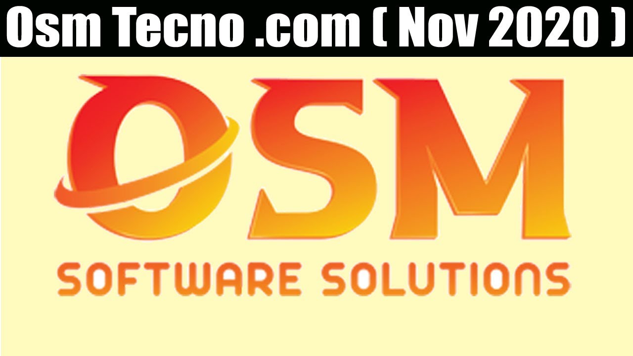 Osm Techno. Com (Nov 2020) A New Website Offering Reference Link- A Must Watch!