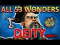 I again built every wonder in civ 6 on the hardest difficulty in one single game