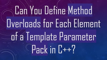 Can You Define Method Overloads for Each Element of a Template Parameter Pack in C++?