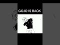 GOJO IS BACK AFTER SUKUNA CUT HIM 😁 #jujutsukaisen #jjk #animation