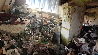 You can't imagine how hoarders live Chaos and rot  Words cannot express Satisfying Cleaning