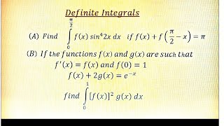 Celebrity || Definite integrals || Two important conceptual problems Wealth