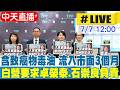 【中天直播#LIVE】含一級致癌物毒油 流入市面長達3個月 白營要求卓榮泰.石崇良負責 20260707 @中天新聞CtiNews