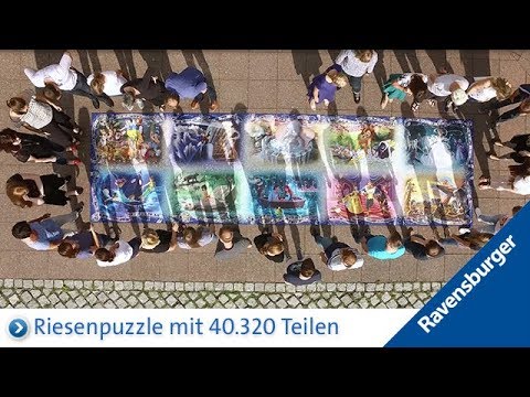 Meander Verklaring tapijt Ravensburger Puzzle: Das größte Puzzle von Ravensburger mit 40.320 Teilen -  YouTube