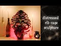 How to make a rib cage | DIY distressed rib cage | DIY Halloween decor | Plant decor ideas | spooky