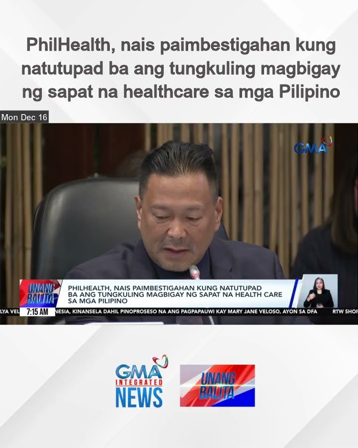 PhilHealth, nais paimbestigahan kung natutupad ba ang tungkuling magbigay ng sapat... | Unang Balita