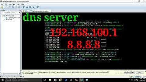 VMWARE DAN  MIKROTIK #Tutorial  Mikrotik sebagai gatway dan dhcp Server menggunakan Vmware