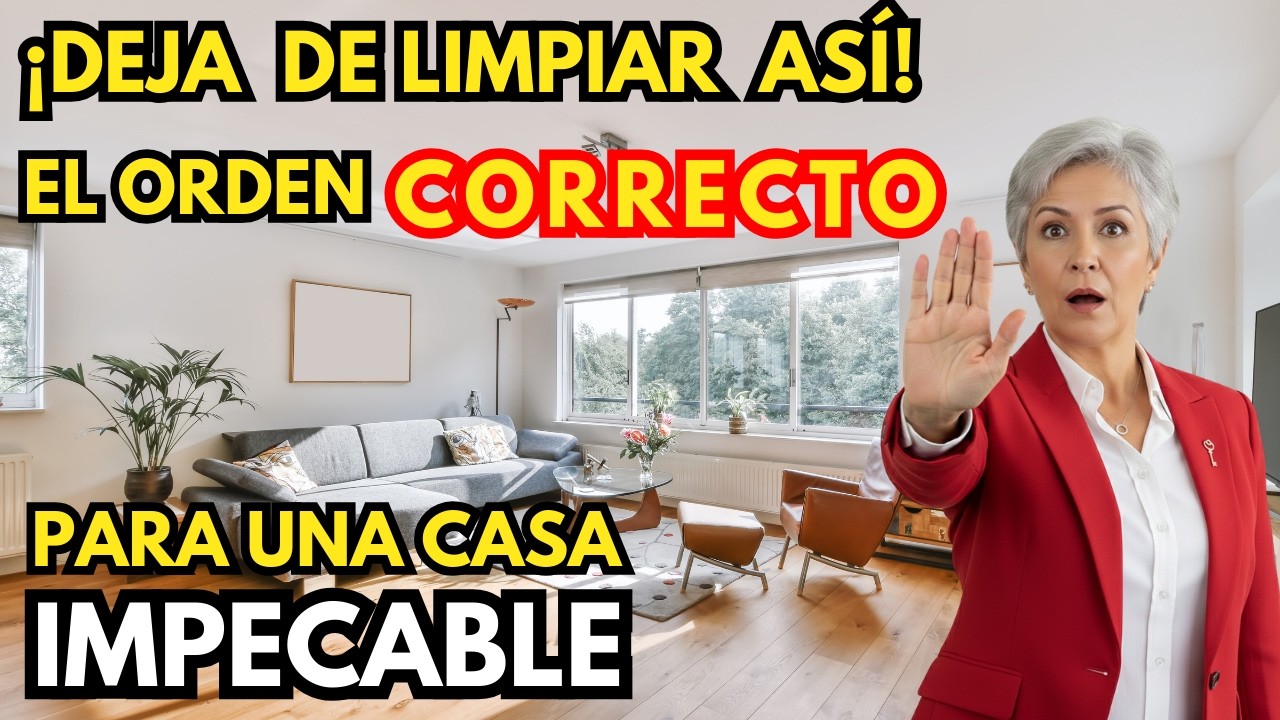 Estás limpiando tu casa en el orden equivocado  !y por eso siempre parece sucia¡