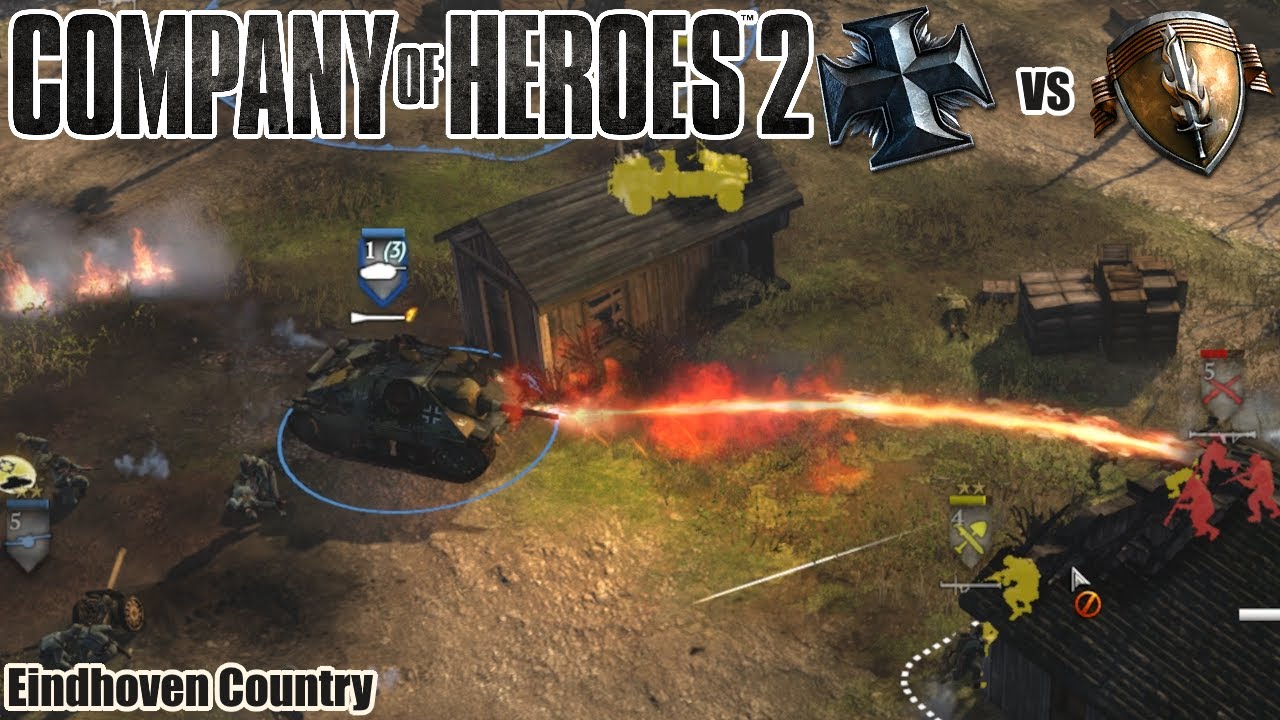 Burning through the enemy - Company of Heroes 2 Skirmish 