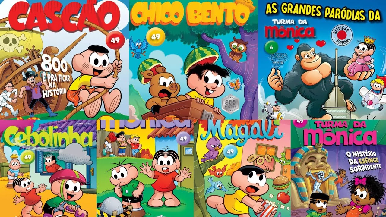 Checklist: Todos os GIBIS da TURMA DA MÔNICA N°49 - fevereiro 2024