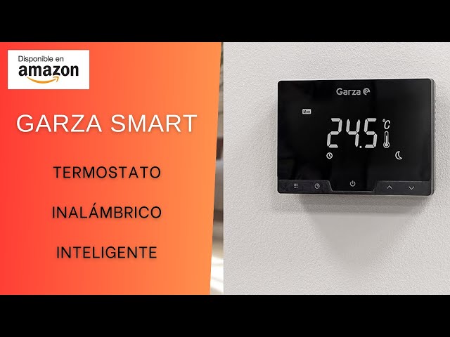 Garza Smart - Termostato Inalámbrico Wifi Inteligente para caldera y  calefacción 