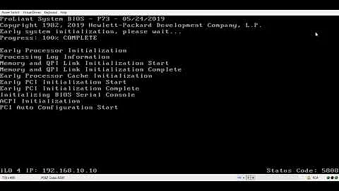 HP Server DL360e Gen8  boot and enter [F10] Fail. (iLO Integrated Remote Console)